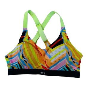 Victoria’s Secret VSX crisscross sports bra 32b bright bold colors